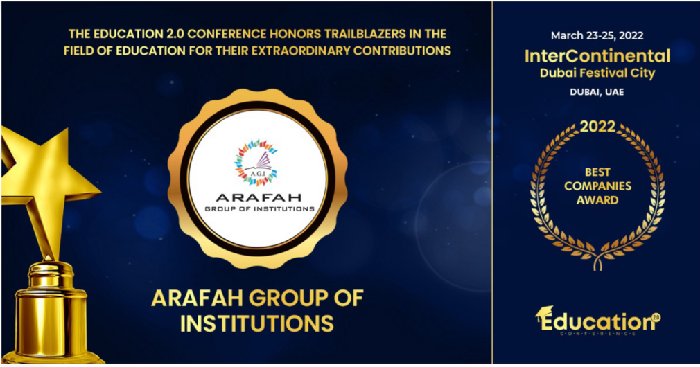 Best Companies Award - Education 2.0 Conference Dubai, UAE